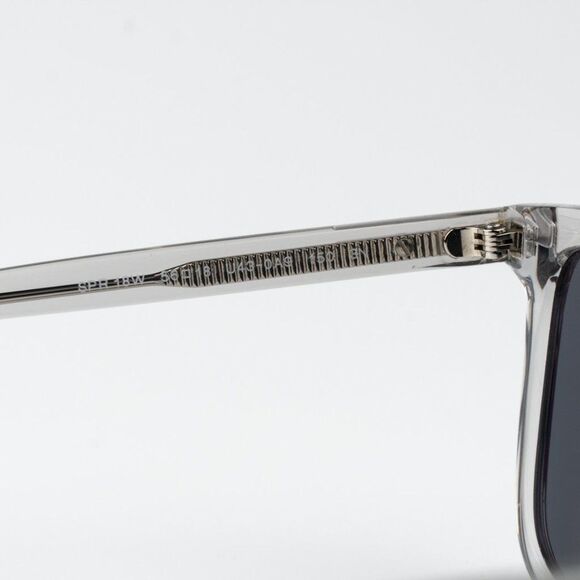 Prada Sunglasses Grey Crystal Blue Rectangle PR18WS U430A9 BRAND NEW - Picture 8 of 11